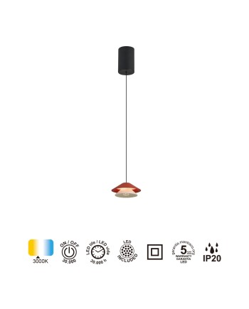 PICCOLA * COLGANTE LED 5W NARANJA